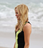 Malin Akerman Braves a Chilly Photo Shoot on the Beach in Malibu