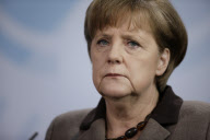 Merkel meets Mongolia President Elbegdorj