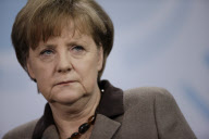 Merkel meets Mongolia President Elbegdorj