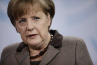 Merkel meets Mongolia President Elbegdorj