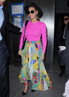 Beyonce Steps Out of an Office Building