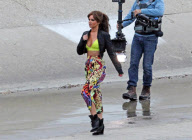 Cheryl Cole is Sexy on the Set of a Music Video in LA