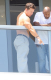 Mark Wahlberg Hangs Out Shirtless