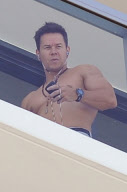 Mark Wahlberg Hangs Out Shirtless
