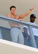 Mark Wahlberg Hangs Out Shirtless