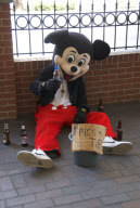 'Drunk' cartoon characters, Las Vegas, America - Apr 2012