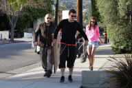 Orlando Bloom and Miranda Kerr get to work on their Art