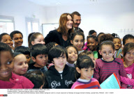 BONDY: Carla Bruni-Sarkozy visits a music classroom