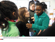 BONDY: Carla Bruni-Sarkozy visits a music classroom