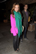 *EXCLUSIVE* Jennifer Love Hewitt bundles up for a Sushi Night