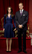 William & Catherine At Madame Tussauds