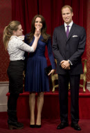 William & Catherine At Madame Tussauds