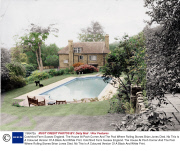 Cotchford Farm Sussex England. The House At Pooh Corner And The Pool Where Rolling Stones Brian Jones Died. Nb This Is A Coloured Version Of A Black And White Print.