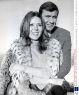 George Lazenby And Diana Rigg In The James Bond Film ''on Her Majesty''s Secret Service.''1968