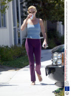CHARLIZE THERON OUT AND ABOUT KEEPING FIT, LOS ANGELES, AMERICA - 14 JUL 2004