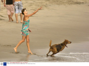 Charlize Theron and Stuart Townsend on Malibu beach - 29 Jul 2006