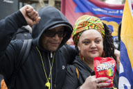 Protest over the death of Trayvon Martin, London, Britain - 31 Mar 2012