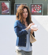 A Stressed Looking Brooke Burke Deals With Whiny Children