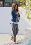 A Stressed Looking Brooke Burke Deals With Whiny Children
