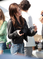 Emma Watson Gets Busy On The Bling Ring Set 