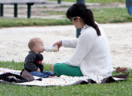 Selma Blair's Park Day With Her Boys