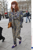 Celebrities out and about in London, Britain - 10 Jan 2012