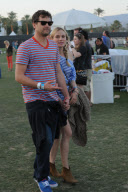 Joshua Jackson and Diane Kruger show their stripes at Coachella Music Festival