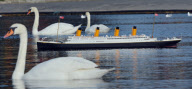 Replica of Titanic on Canoe Lake, Southsea, Hampshire, Britain - 16 Apr 2012