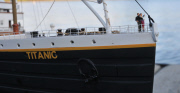 Replica of Titanic on Canoe Lake, Southsea, Hampshire, Britain - 16 Apr 2012