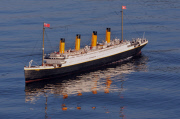 Replica of Titanic on Canoe Lake, Southsea, Hampshire, Britain - 16 Apr 2012
