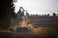 Runners train in Kenya for the upcoming Olympics