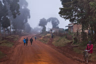 Runners train in Kenya for the upcoming Olympics
