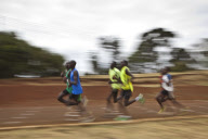 Runners train in Kenya for the upcoming Olympics