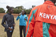 Runners train in Kenya for the upcoming Olympics