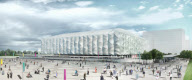 An artist's impression of the Basketball Arena as it might look during the London 2012 Olympic Games