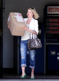 EXCLUSIVE Ali Larter picks up a package
