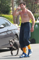Semi-Exclusive... Jon Bernthal Leaving A Boxing Gym