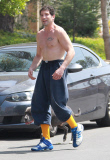 Semi-Exclusive... Jon Bernthal Leaving A Boxing Gym