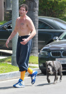 Semi-Exclusive... Jon Bernthal Leaving A Boxing Gym