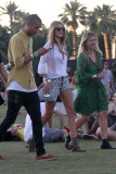Rosie Huntington Whiteley takes in the fun at Coachella