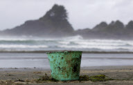 Japanese Tsunami debris wahes up on Long Beach, Tofino, Canada - 23 Apr 2012