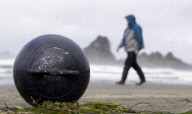 Japanese Tsunami debris wahes up on Long Beach, Tofino, Canada - 23 Apr 2012