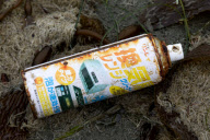 Japanese Tsunami debris wahes up on Long Beach, Tofino, Canada - 23 Apr 2012