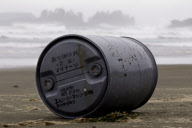 Japanese Tsunami debris wahes up on Long Beach, Tofino, Canada - 23 Apr 2012