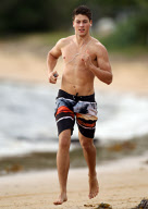 Sydney, Australia 24th April 2012

Lincoln Younes striding out on the beach.

Big Australia/KIRBAN