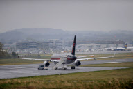 Die Privat-Boeing von Donald Trump auf dem Flugplatz von Glasgow