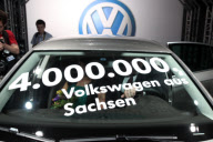 Viermillionster VW verlässt das Volkswagenwerk in  Zwickau