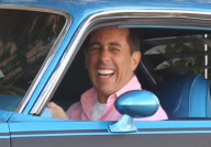 EXCLUSIVE Jerry Seinfeld with a very rare 1970 Dodge Challenger T/A in Santa Monica