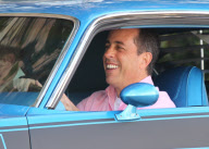 EXCLUSIVE Jerry Seinfeld with a very rare 1970 Dodge Challenger T/A in Santa Monica