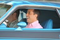 EXCLUSIVE Jerry Seinfeld with a very rare 1970 Dodge Challenger T/A in Santa Monica